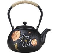 Ymxygz Théière en Fonte, Bouilloire À Thé pour Cuisinière avec Infuseur, Théière Japonaise De Grande Capacité pour Feuilles Mobiles Recouvertes d'un Filtre 1200