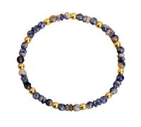 YMYDRCRPO Bracelets en jade colorés perles en sodalite pierre naturelle de 4 mm perles d’abaque bleu pour la vigueur la communication et l’équilibre émotionnel bijoux chaîne ajustable accessoires