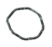 YMYDRCRPO Bracelets en jade colorés pierre empereur unique irrégulière hématite unisexe perles colorées faites main braslet couple de cavaliers cool rétro classique ajustable