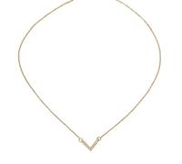YMYDRCRPO Colliers pour hommes cool Un pendentif féminin à la mode simple et élégant en forme de V en alliage de zinc avec cadeau en verre Chaîne réglable unisexe