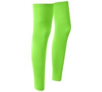 YMYGCC 1 paire de jambières d'été for la course à pied et le cyclisme, en soie glacée, protection, compression, antidérapantes, rafraîchissantes, équipement sport(Green)