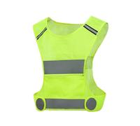 YMYGCC Gilet de sécurité léger et Respirant à Sangle réglable, Haute visibilité, for Jogging, Cyclisme, Marche, réfléchissant, for Course Nuit(Green)