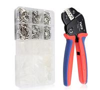 YMYP Pince à sertir 0,25-1,5mm² 9 Types 330PCS mâle/femelle Spade Connecteur Electriques 2,8mm, 4,8mm et 6,3mm de crimper,pour connecteurs AMP-TE 2,8/4,0/4,8/6,3 JST-SM2,54 / XH2,54 / VH3,96 et Molex