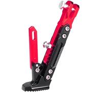 YMYQF Béquille Latérale de Moto pour Aprilia Tuareg 660 2022 2023 2024 2025 2026, Antidérapant Réglable Durable Support Latéral Stationnement Béquille Latérale de Moto,Red