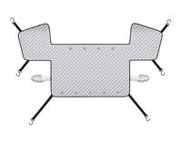 YMYQF Couverture Pare-Brise Voiture pour Nissan Elgrand E52 2012-2020 2021 2022 2023 2024 2025 2026, Anti Givre Neige Glace UV Repliable Protection Pare Brise Hiver Protege,Silver