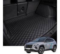 YMYQF Tapis De Coffre Voiture pour Hyundai Tucson Plug-in Hybrid/NX4 PHEV 2021 2022 2023 2024 2025, Cuir AntidéRapant ImperméAble à Protection Couverture IntéRieure Styling Accessoires,All-Black