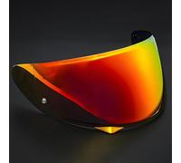 YMYQF Visière Casque Moto pour HJC HJ34P C10, Visière Anti-Buée Casque Remplacement de Visière de Lentille Casque de Bouclier Vent Moto,Normal-C Tea Red