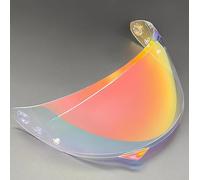 YMYQF Visière Casque Moto pour HJC HJ34P C10, Visière Anti-Buée Casque Remplacement de Visière de Lentille Casque de Bouclier Vent Moto,Normal-H Aurora Red