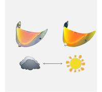 YMYQF Visière Casque Moto pour HJC Rpha 70 / Rpha 70 St/Rpha 11 / Rpha 11 Pro HJ-26 / HJ-26ST, Visière Anti-Buée Casque Remplacement de Visière de Lentille Casque de Bouclier Vent Moto