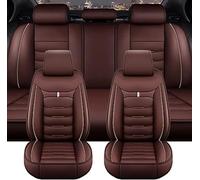 YMYQF Voiture Ensembles Housses Siège pour Audi A3 (8L) 1996-2017 2018 2019 2020 2021 2022 2023 2024 2025, 5 Places Cuir Imperméable Antidérapant Housses Siège Protection Accessoires,Brown
