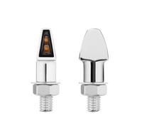 YMYYQW Clignotants Clignotants Universels M8 En Aluminium POUR Moto, Feux Clignotants Intermittents Ambre POUR Bobber POUR Dirt Bikes