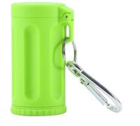 YMZ Mini cendrier portable en plastique durable - Porte-clés - Couleur bonbon - Accessoires de fumage - Cendrier de plage, Vert, Taille unique
