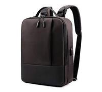 YMZ Sac d'ordinateur multifonction avec port de charge USB pour homme et femme, sac à dos d'étudiant pour l'extérieur, sac à dos de voyage (noir), marron, Taille unique, Sac à dos de voyage