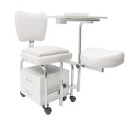 YNAADYH Manicure pédikure Chaise, Ongles Table Professionnel Chariot, beauté Spa Massage Fauteuil, Ongles Bureau réglable Station de Travail avec roulants tiroirs (A1)