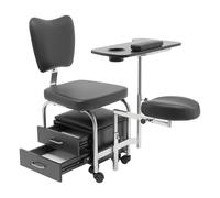 YNAADYH Manicure pédikure Chaise, Ongles Table Professionnel Chariot, beauté Spa Massage Fauteuil, Ongles Bureau réglable Station de Travail avec roulants tiroirs (A2)