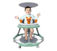 YNAADYH Trotteur avec plateau de jeu, bébé walker pliable avec hauteurs réglables, roues portables et centre d'activités pour garçons et filles bébés de 6 à 18 mois