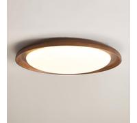 YNAHZAOK Corps De Lampe en Bois Massif LED Plafonnier Design Ultra-Mince Simplicité Moderne Cercle Éclairage Économie Plafonnier Décoration De Plafond Luminaires pour Salon, Îlot De Cuisine,Chambre