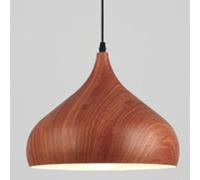 YNAHZAOK Lampe À Suspension Lumière Décorative Créative Et Personnalisée Lampes Suspendues Intégrées De Style Industriel À Économie D'énergie Plafonnier En Fer À Grain De Bois Imitation Pour Restauran