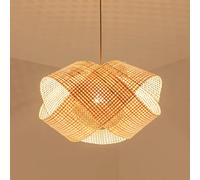 YNAHZAOK Luminaire Suspendu En Bambou Tressé, Créatif Et Personnalisé, Pour Restaurant Ou Salon. Suspension Artistique En Bambou Tressé À La Main, Style Bohème Vintage