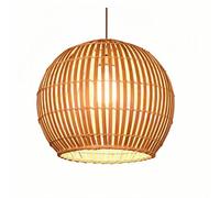 YNAHZAOK Lustre En Bambou Créatif Pour Restaurant De Fondue Chinoise, Luminaire Avec Suspension Réglable, Style Asie Du Sud-Est, Lampe Suspendue Tissée À La Main Pour Chambre, Salon Ou Bureau