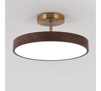 YNAHZAOK Plafonnier LED Corps De Lampe en Fer Forgé De Haute Qualité Gradation Tricolore Design Simple Européen Minimaliste Près du Plafond Luminaire Installation Intégrée Plafonnier Économisant