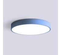 YNAHZAOK Plafonnier LED Macarons Colorés Plafonnier Minimaliste avec Abat-Jour en Acrylique Plafonnier Rond avec Abat-Jour D'Asie du Sud-Est 3000 K/4000 K/6500 K pour Îlot De Cuisine