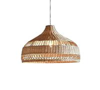 YNAHZAOK Suspension En Osier Naturel Tressé À La Main, Style Rétro, Lampe De Plafond