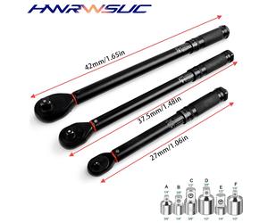 ynamométrique bidirectionnelle de précision à 72 dents, conception à dégagement rapide, 1/4', 3/8', 1/2', outil manuel pour la réparation de divers modèles de voitures 1-2 20-230N.m