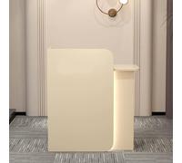 YNAYGDIUGD Comptoir Magasin Caisse Accueil avec Lumière, Compact Comptoir d'accueil Petit Bureau d'accueil avec Tiroirs Verrouillables Bureau de Réception pour Salon, Hôtel, Bureau, Magasin, Lobby