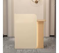 YNAYGDIUGD Comptoir Magasin Caisse Accueil avec Lumière, Compact Comptoir d'accueil Petit Bureau d'accueil avec Tiroirs Verrouillables Bureau de Réception pour Salon, Hôtel, Bureau, Magasin, Lobby