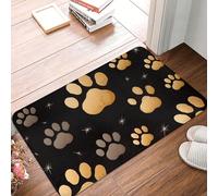 YNCATXZ Paillasson antidérapant pour intérieur et extérieur - Lavable - Motif empreintes de pattes de chien - 40 x 60 cm