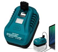 YNDZ Adaptateur de batterie PD3.0 100 W compatible avec Bosch Professional 18 V GBA, type C + USB A QC3.0 convertisseur de sortie de charge, charge rapide pour ordinateur portable, téléphone portable