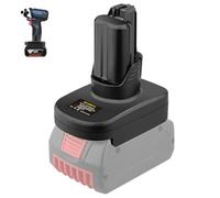 YNDZ Adaptateur de batterie pour batterie Bosch Professional 18 V GBA vers outils 12 V/10,8 V, convertit 18 V Li-ion en alimentation 12 V, pour perceuse/visseuse sans fil, pour série BAT411/420