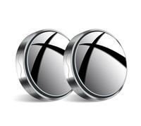 YNEION 2 Pièces Retroviseur Angle Mort, pour Audi TT 4 Seast MK2 2008-2014 Miroir Extérieur Rond en Verre HD Grand Angle avec réglable,A