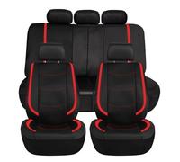 YNEION Housses de Siège de Voiture pour Alfa Romeo Stelvio (with Audio on The Left) 2022-2023 Cuir Imperméable Antidérapant Housses De Siège Interieur Accessoires,C