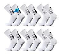 YnewL 6 Paires Chaussette Antidérapante Foot, Chaussettes AntidérapantesHomme 39-46 Chaussette Running Homme, Socks Homme-Basketball de Football Masculin pour le Vélo(Blanc-Vague)