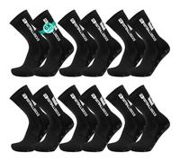 YnewL 6 Paires Chaussette Antidérapante Foot, Chaussettes AntidérapantesHomme 39-46 Chaussette Running Homme, Socks Homme-Basketball de Football Masculin pour le Vélo(Noir)