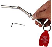 YnFag Clé d'urgence à double jambe en acier massif pour porte d'ascenseur (1)