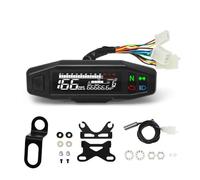 YNGHWU Instrument Compteur Kilométrique Compteur Kilométrique Universel 12 V pour Moto, Compteur De Vitesse, Compteur D'huile, Tachymètre, Panneau avec Indicateur Lumineux LED