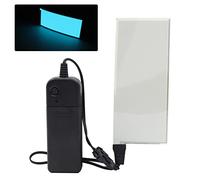 YnGia 12 * 5cm el panel feuille lumineuse électroluminescente décorations feuille de lampe lumineuse feuille avec onduleur de batterie (bleu glace)