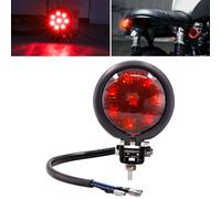 YnGia Feu arrière de moto, feu stop de frein de moto universel, feu de circulation de moto à led rouge 12v feu de garde-boue arrière pour vélo de rue chopper bobber café racer