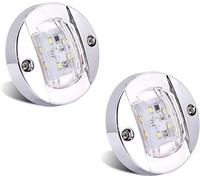 YnGia Feu de position latéral rond, feu latéral à led de remorque 12v 24v étanche 6led indicateurs de position latéraux avant et arrière feu de position pour camion remorque rv (Blanc)