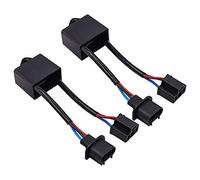 YnGia Lot de 2 condensateurs adaptateurs de voiture H4 vers H13 anti-scintillement, annuleur d'avertissement d'ordinateur pour phare LED rond de 17,8 cm