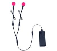 YnGia Lot de 2 panneaux lumineux LED électroluminescents électroluminescents à découper pour cosplay, fête, masque et casque de Rose 20 mm