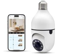 YnGia Lot de caméra de sécurité Wi-FI sans Fil avec Vision Nocturne en Couleur, détection de Mouvement (1)