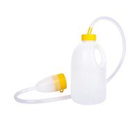 YNGJUENCP Urinoir De Lit pour Homme De Voyage-Bouteille Jaune-Pipi Récipient De Drainage De Nuit Collecteur D'urine avec Tube pour Hommes, 1700 ML