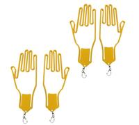 YNGWVHKET Supports de Gants Pliables, Lot de 2 - Présentoir Portable pour Gants de Golf, Manche en Silicone Pratique pour Le Transport, Accessoire à séchage Rapide et résistant à l'humidité