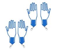 YNGWVHKET Supports de Gants Pliables, Lot de 2 - Présentoir Portable pour Gants de Golf, Manche en Silicone Pratique pour Le Transport, Accessoire à séchage Rapide et résistant à l'humidité