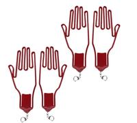 YNGWVHKET Supports de Gants Pliables, Lot de 2 - Présentoir Portable pour Gants de Golf, Manche en Silicone Pratique pour Le Transport, Accessoire à séchage Rapide et résistant à l'humidité