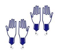 YNGWVHKET Supports de Gants Pliables, Lot de 2 - Présentoir Portable pour Gants de Golf, Manche en Silicone Pratique pour Le Transport, Accessoire à séchage Rapide et résistant à l'humidité